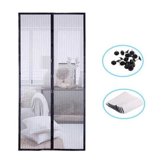1 Set Summer anti Mosquito Insect Fly Bug Curtains Net Automatic Closing Door Screen Kitchen Curtains Ployester Fiber Curtains