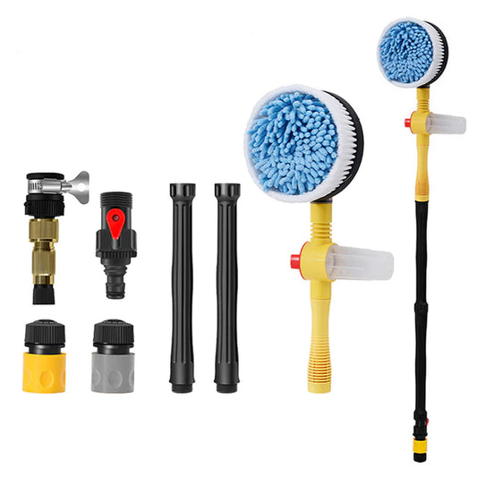 360 Degree Car Rotary Wash Brush Kit with Automatic Rotation and Adjustable Dip Function, High Pressure Washer for Efficient Vehicle Cleaning
