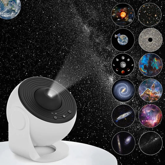 Galaxy Projector 13 in 1 LED Starry Sky Night Light 360° Rotate Planetarium Projector Lamp for Kids Adults Room Decor